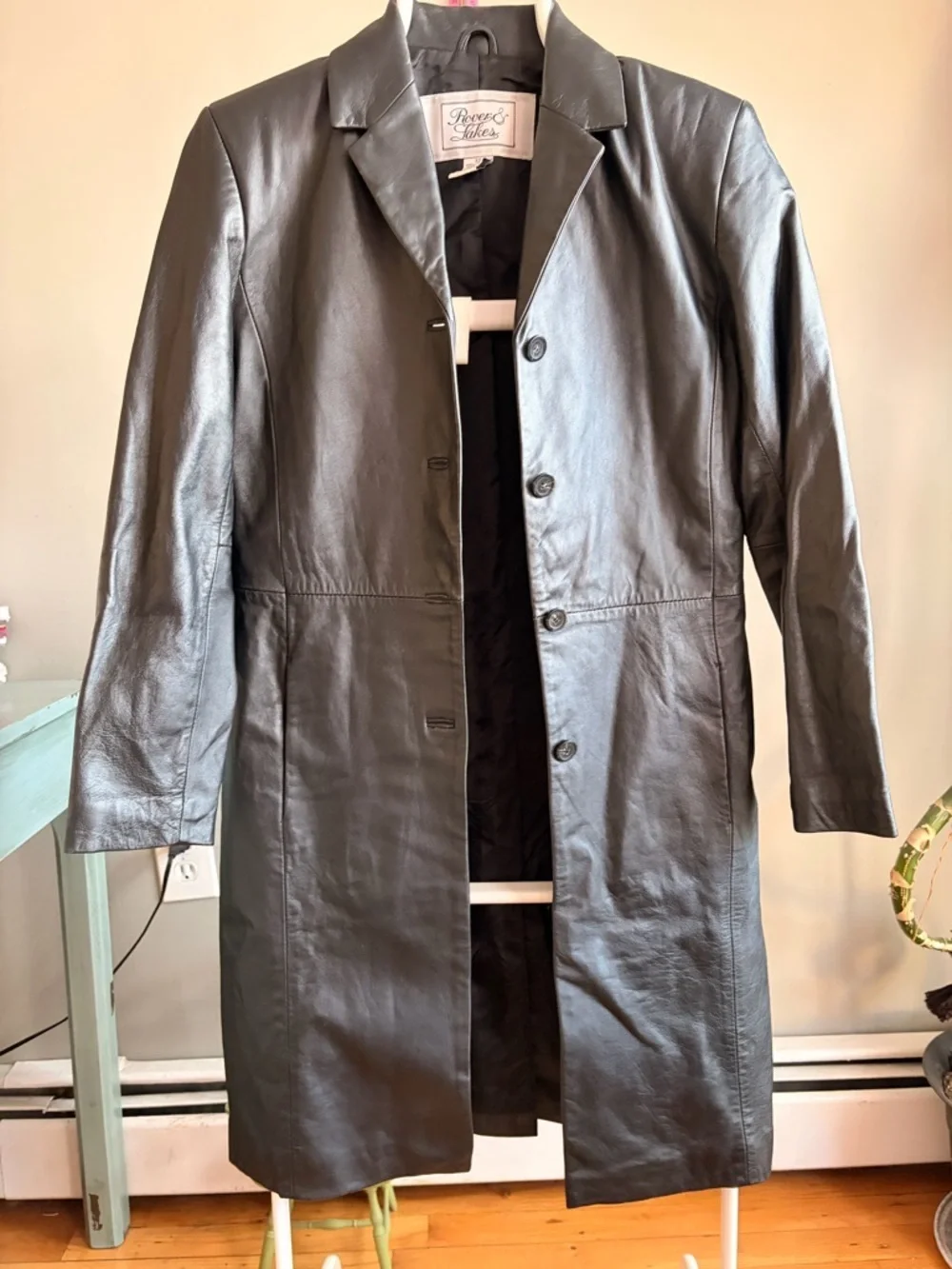 Rover & lakes Black  Leather  Coat